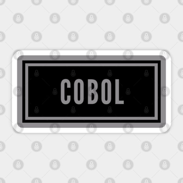 Cobol Sticker by oberkorngraphic